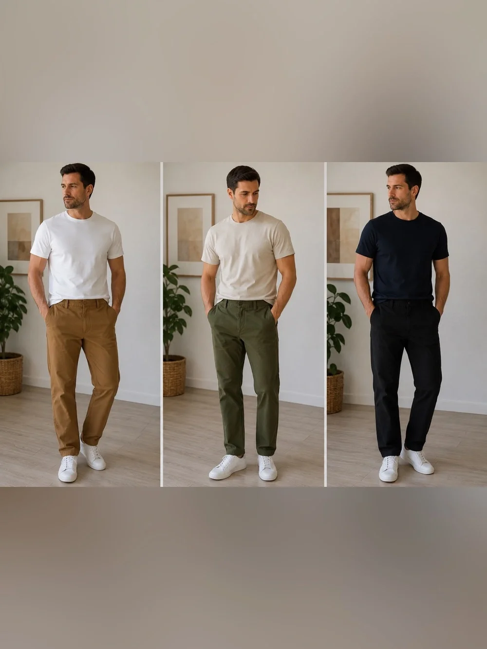 Banana Republic Men Classic Straight Fit Chinos - Brown, Olive, Black  Sz 33/30